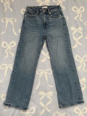 Loft Petite High Waisted Straight-Leg Jeans (25/0)